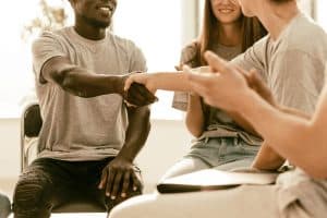 Person enjoying the benefits of SMART recovery program