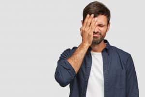 Man experiencing wet brain syndrome