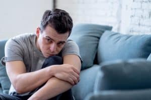 Man suffering bipolar and drug abuse