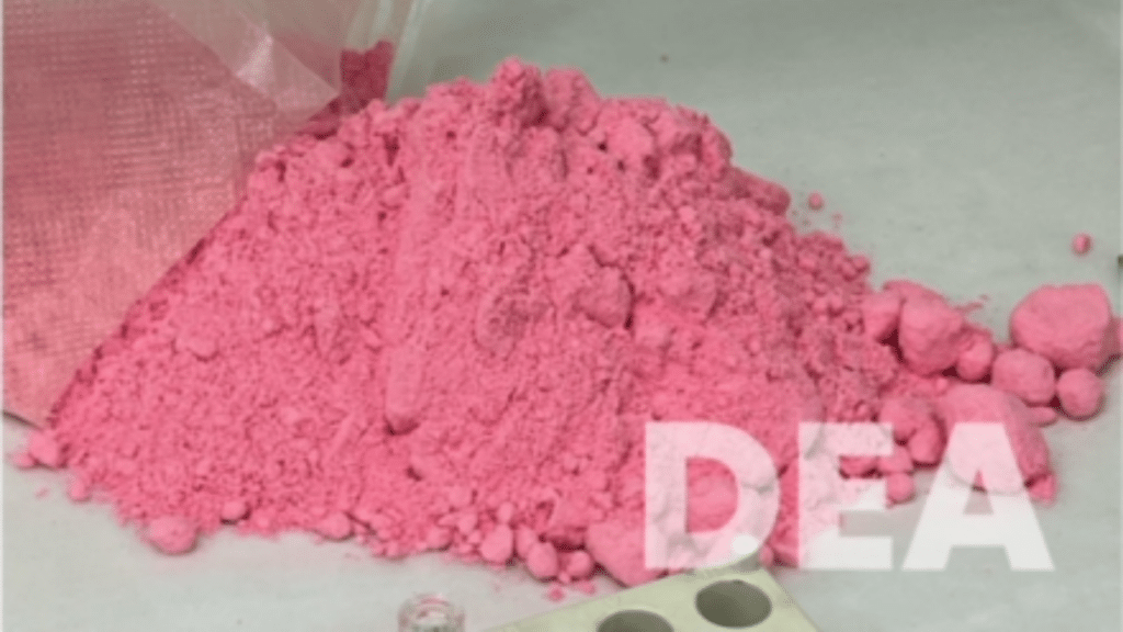 Pink cocaine (image courtesy of the DEA)